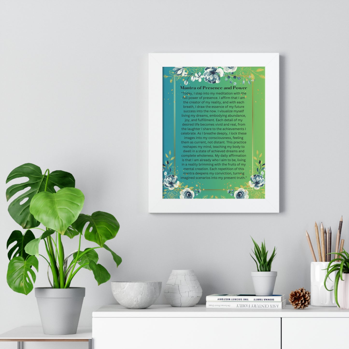 Framed Print – "Mantra of Presence and Power"
