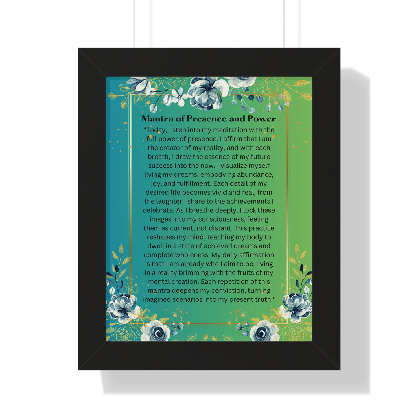 Framed Print – "Mantra of Presence and Power"