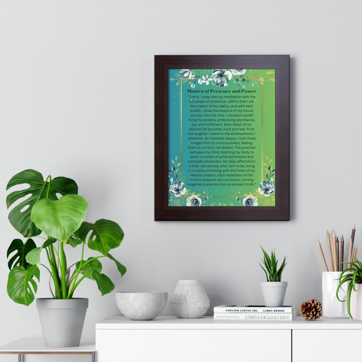 Framed Print – "Mantra of Presence and Power"