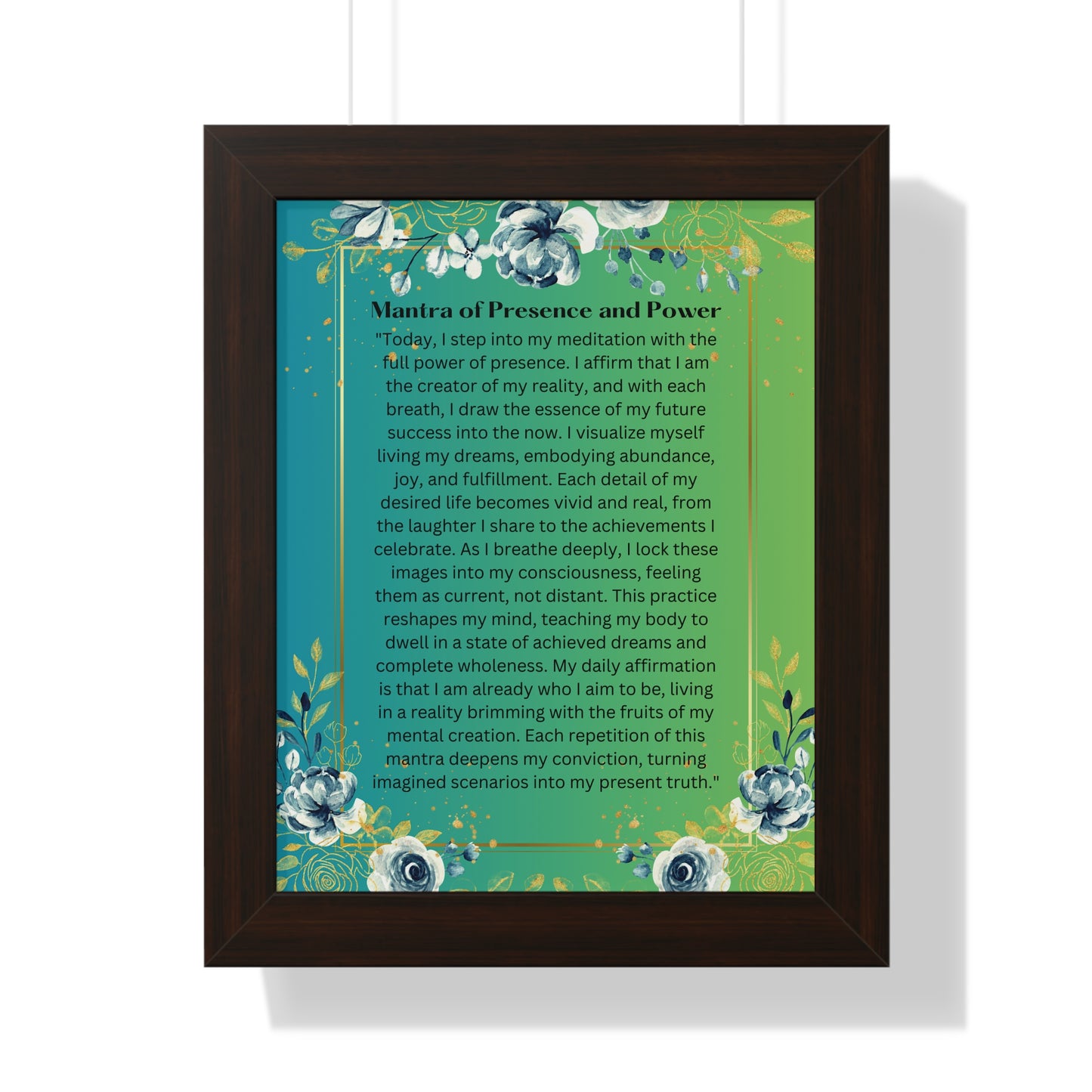 Framed Print – "Mantra of Presence and Power"