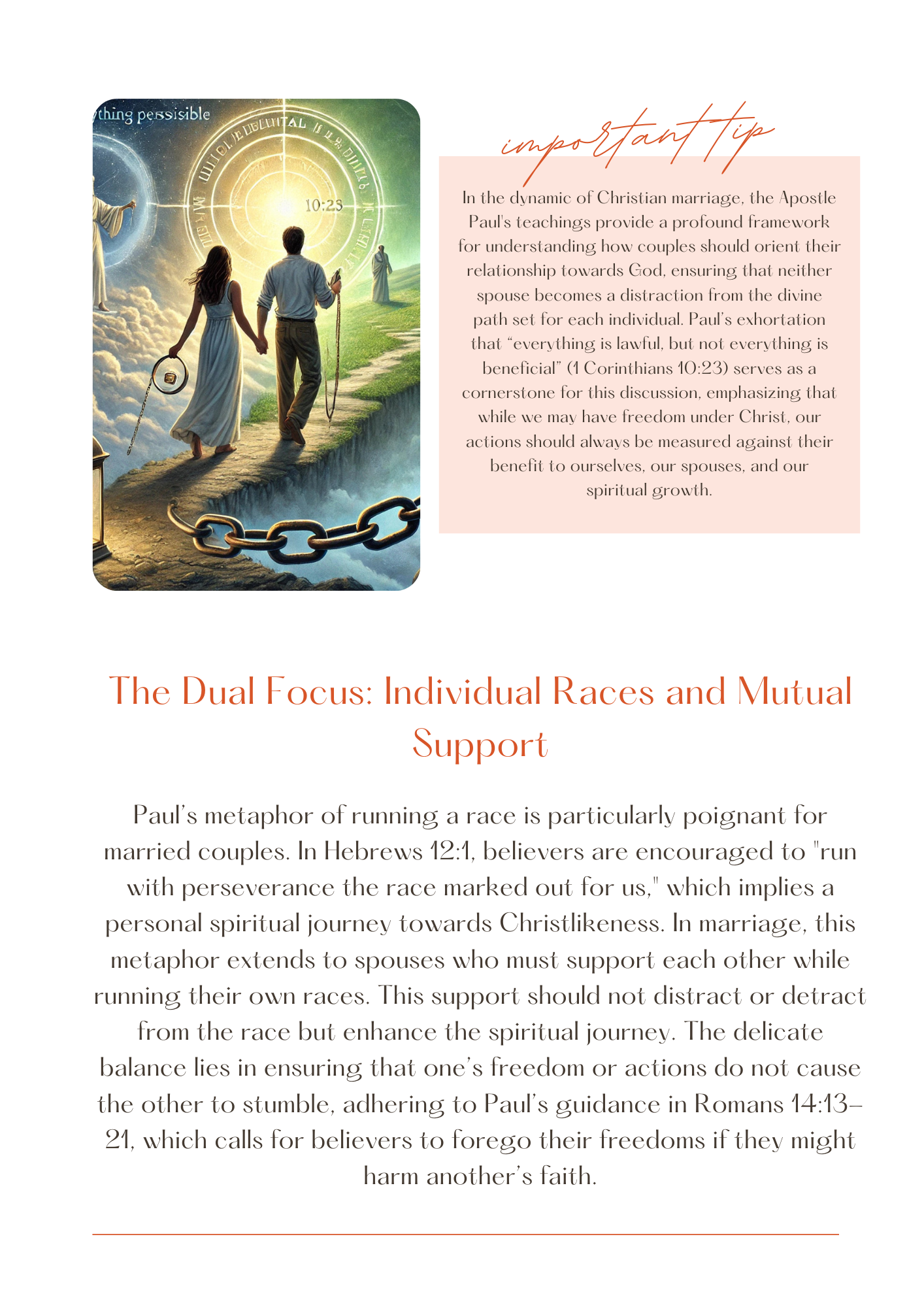 Navigating Together: Individual Paths to Godly Unity